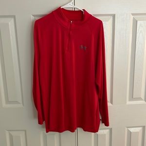 Under Armour red long sleeve lightweight.